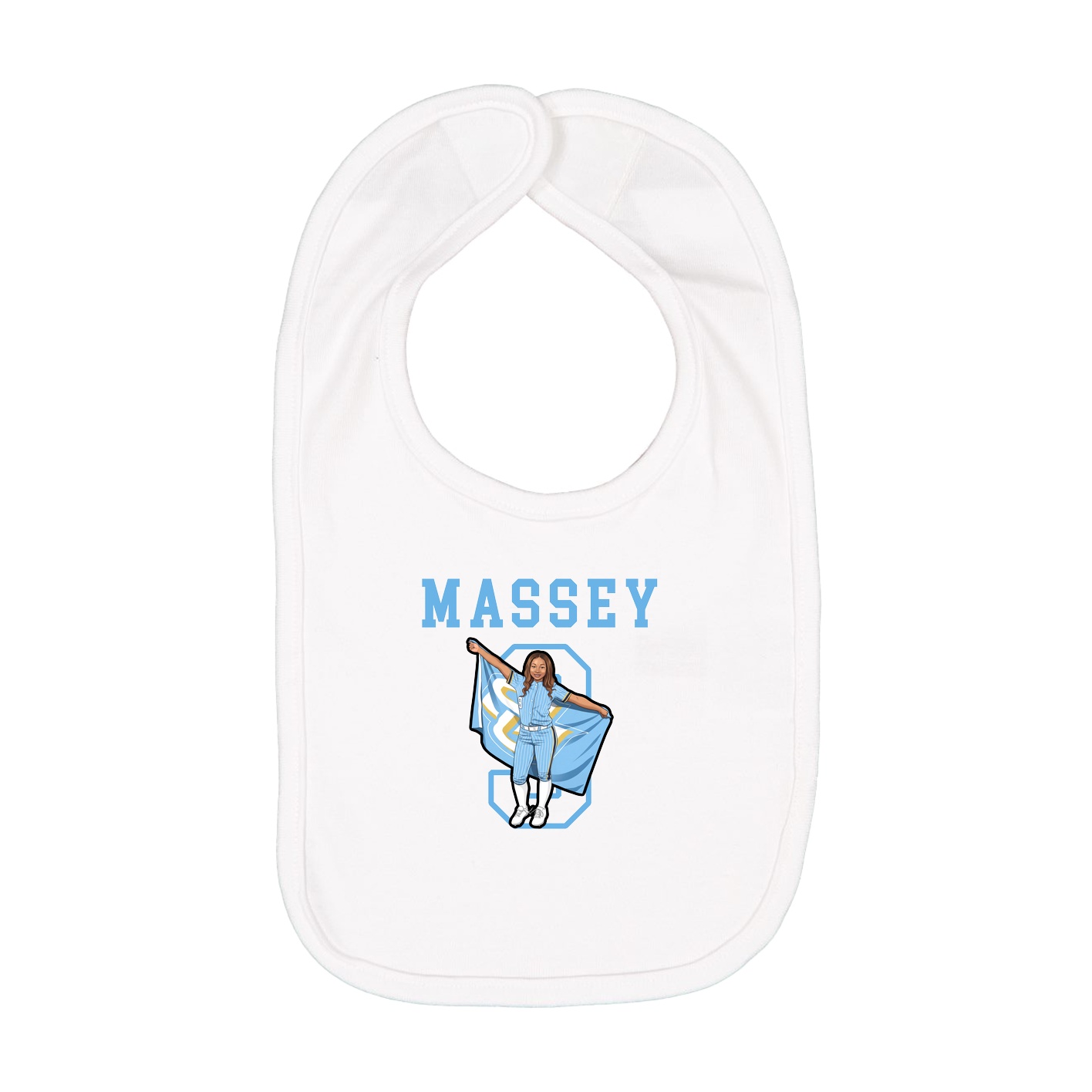 Infant Bib — Shirsey in White
