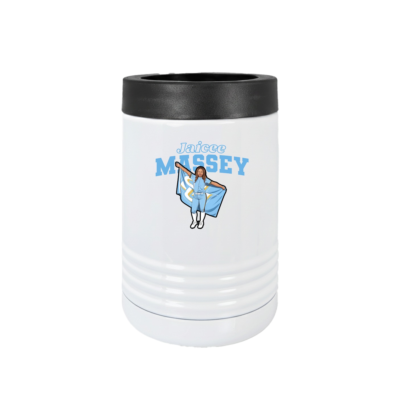 Beverage Holder — Name Arch in White