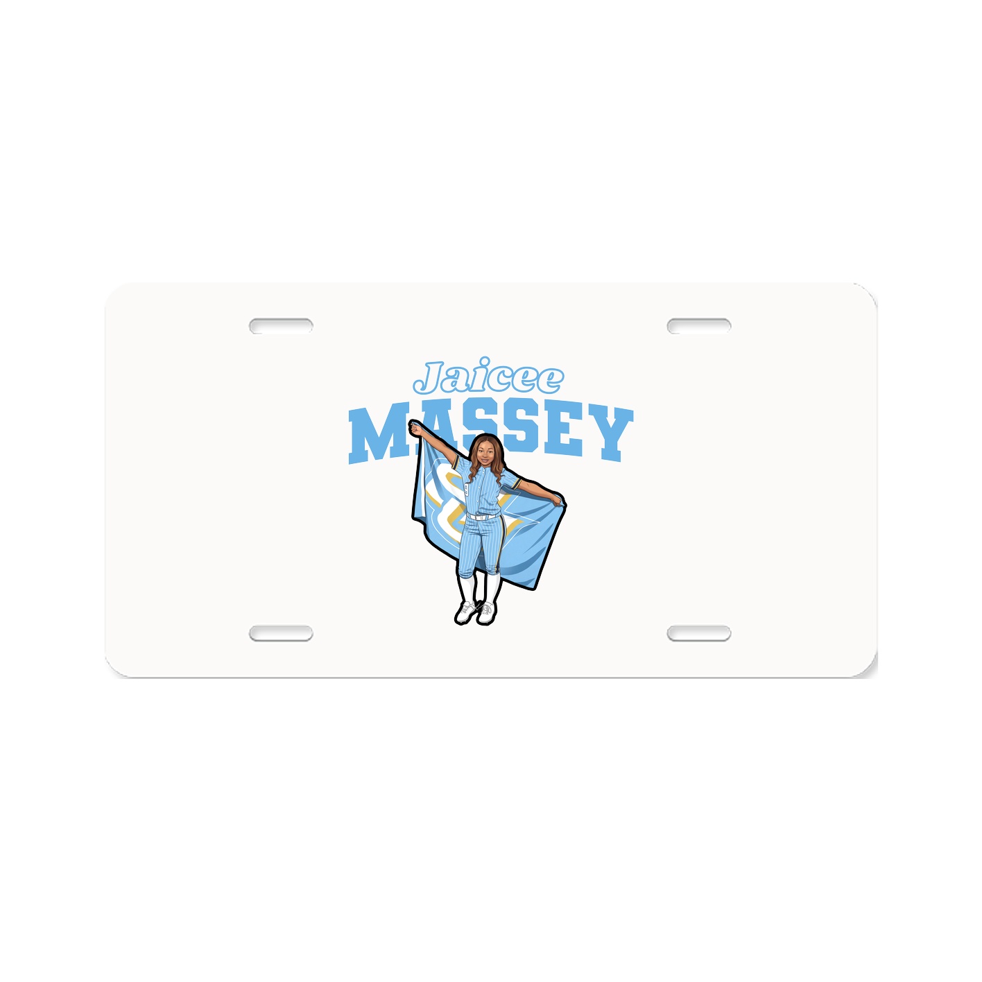 License Plate — Name Arch in Classic