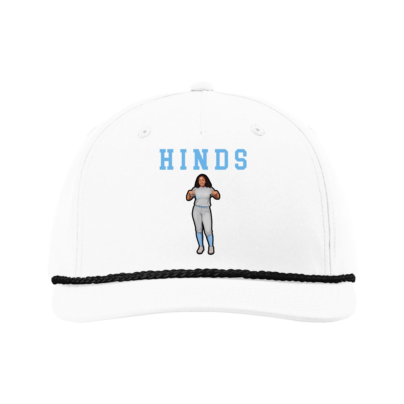 Five-Panel Classic Rope Cap — Shirsey in White