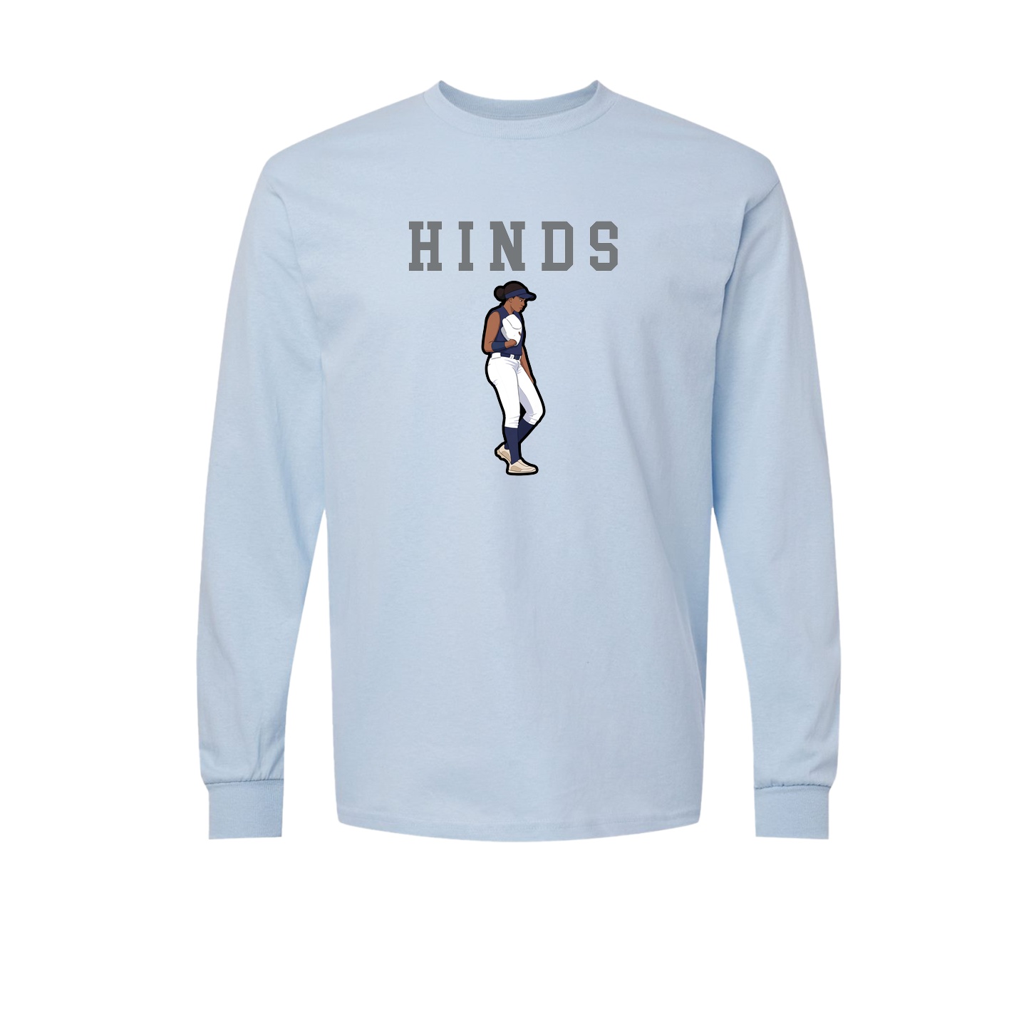 Long Sleeve Tee — Shirsey in Light Blue