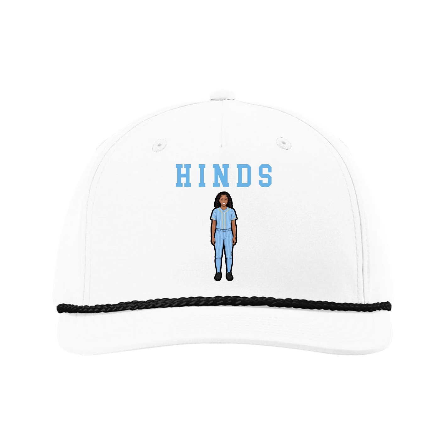 Five-Panel Classic Rope Cap — Shirsey in White