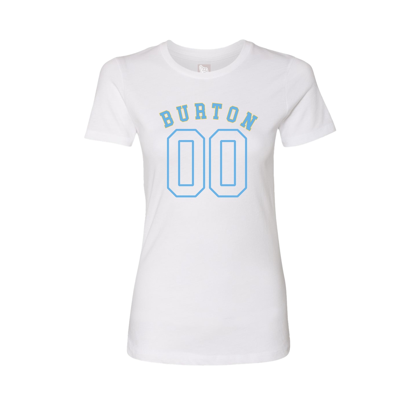 Fitted Women's Tee — Shirsey Arch in White