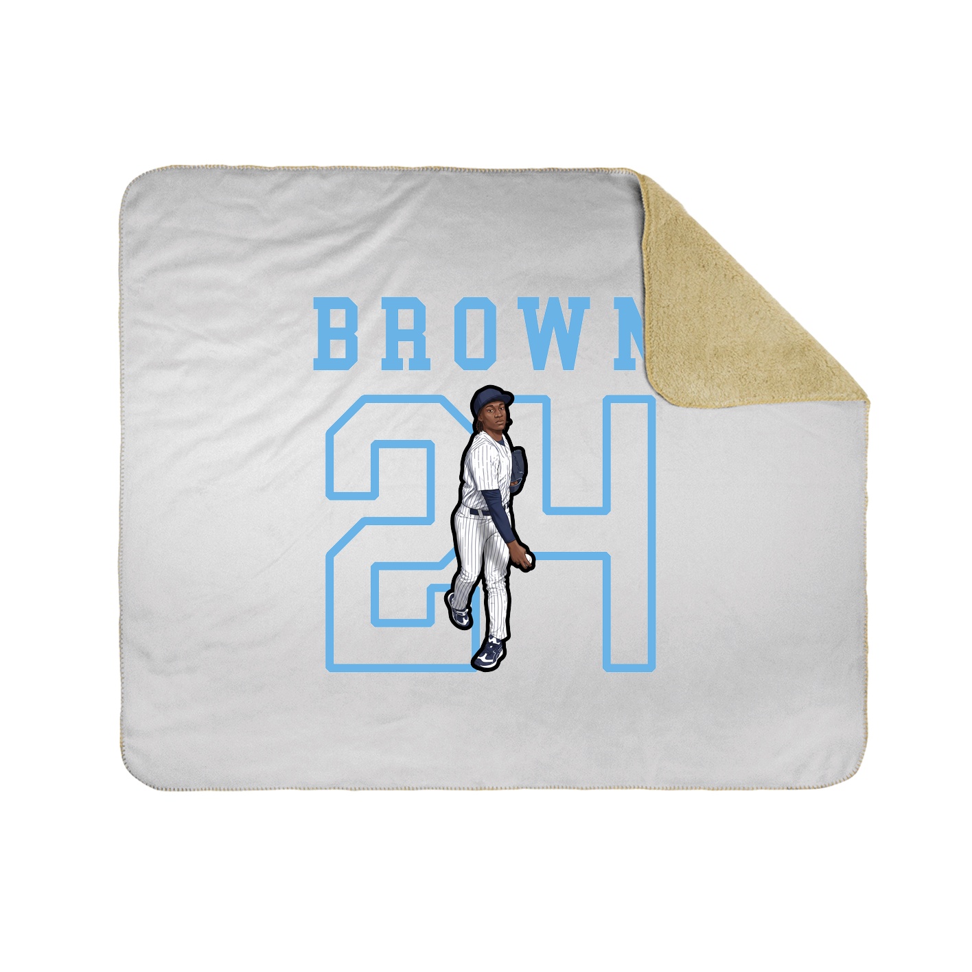 Throw Blanket — Shirsey in White