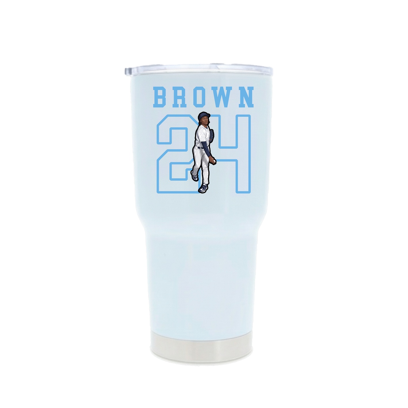 30oz Stainless Steel Tumbler — Shirsey in White