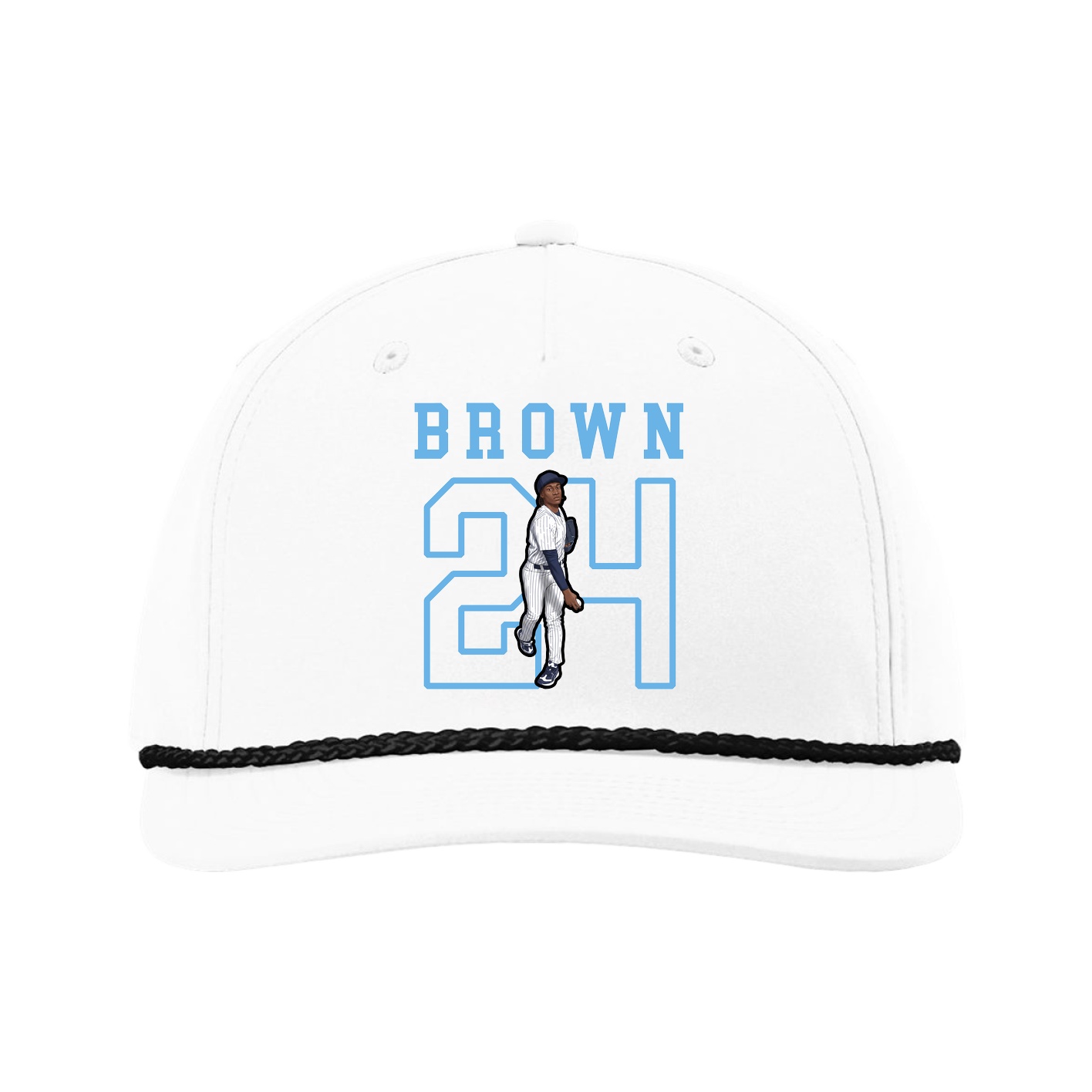 Five-Panel Classic Rope Cap — Shirsey in White