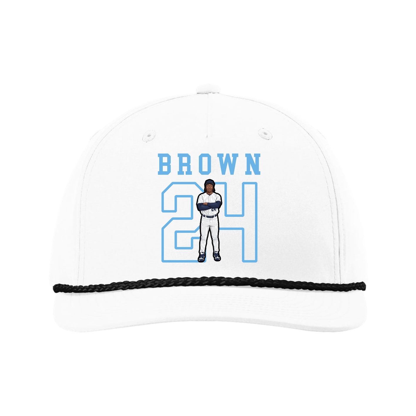 Five-Panel Classic Rope Cap — Shirsey in White