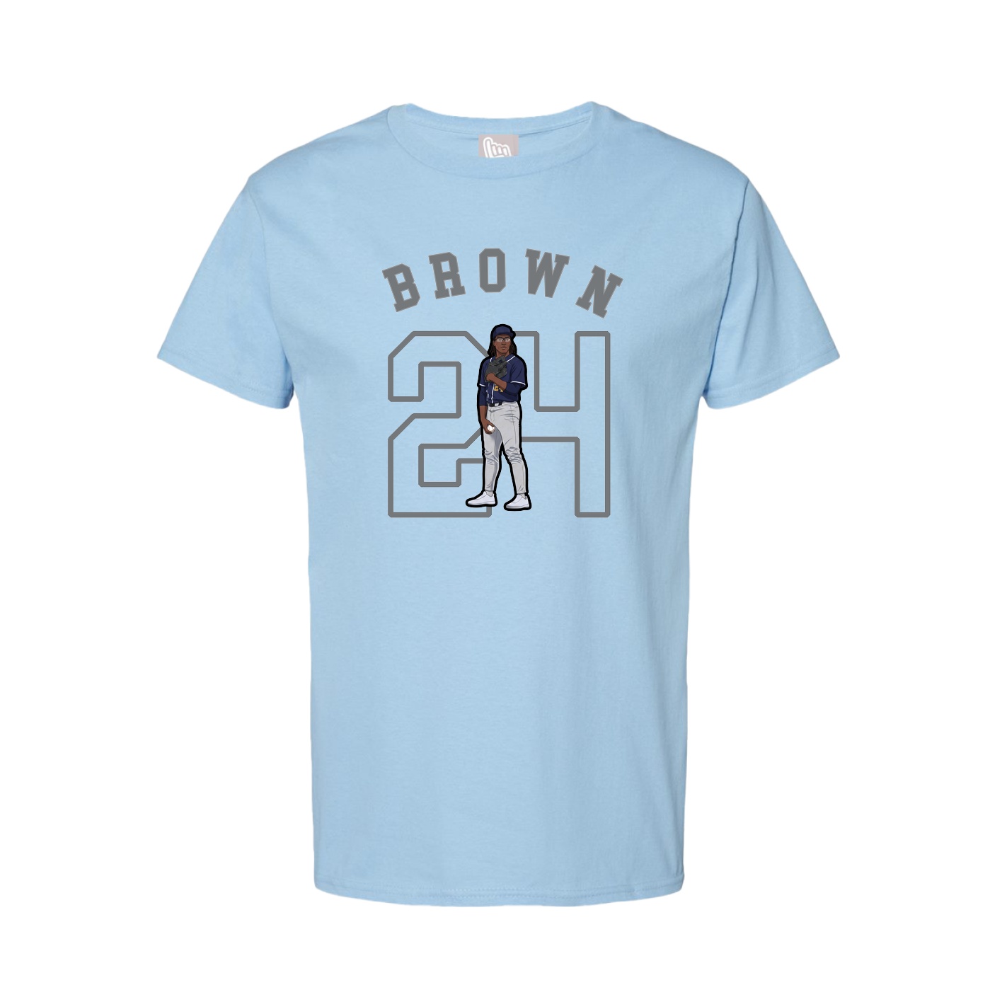 Youth Tee — Shirsey Arch in Light Blue