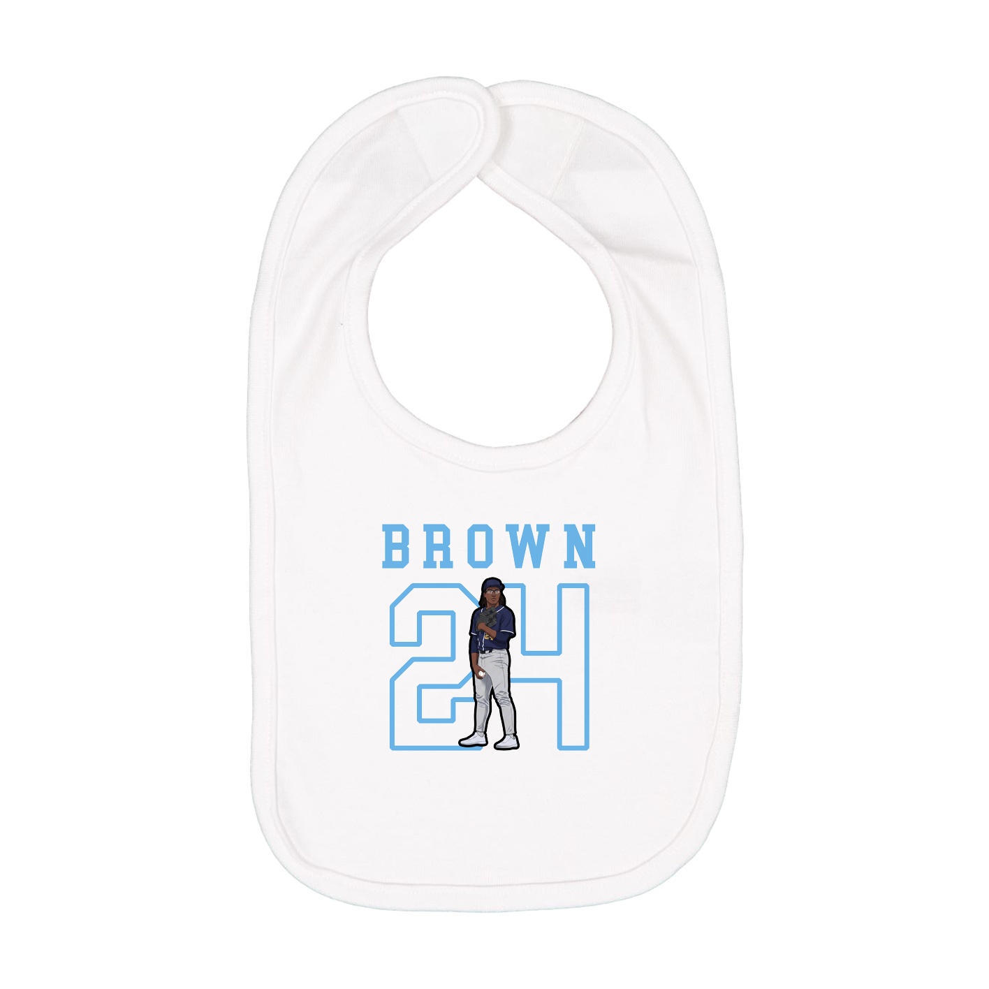 Infant Bib — Shirsey in White