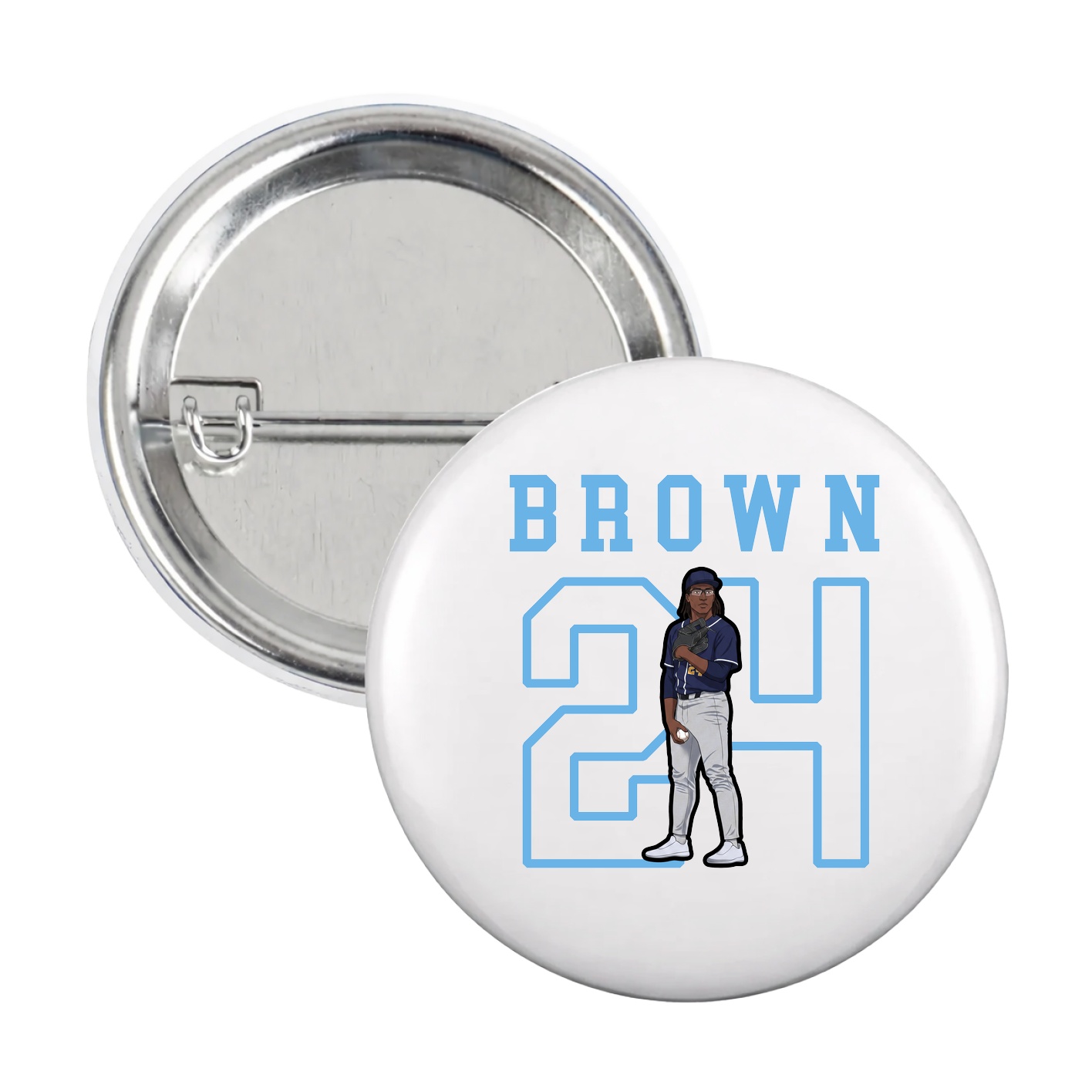 Game Day Button — Shirsey in White
