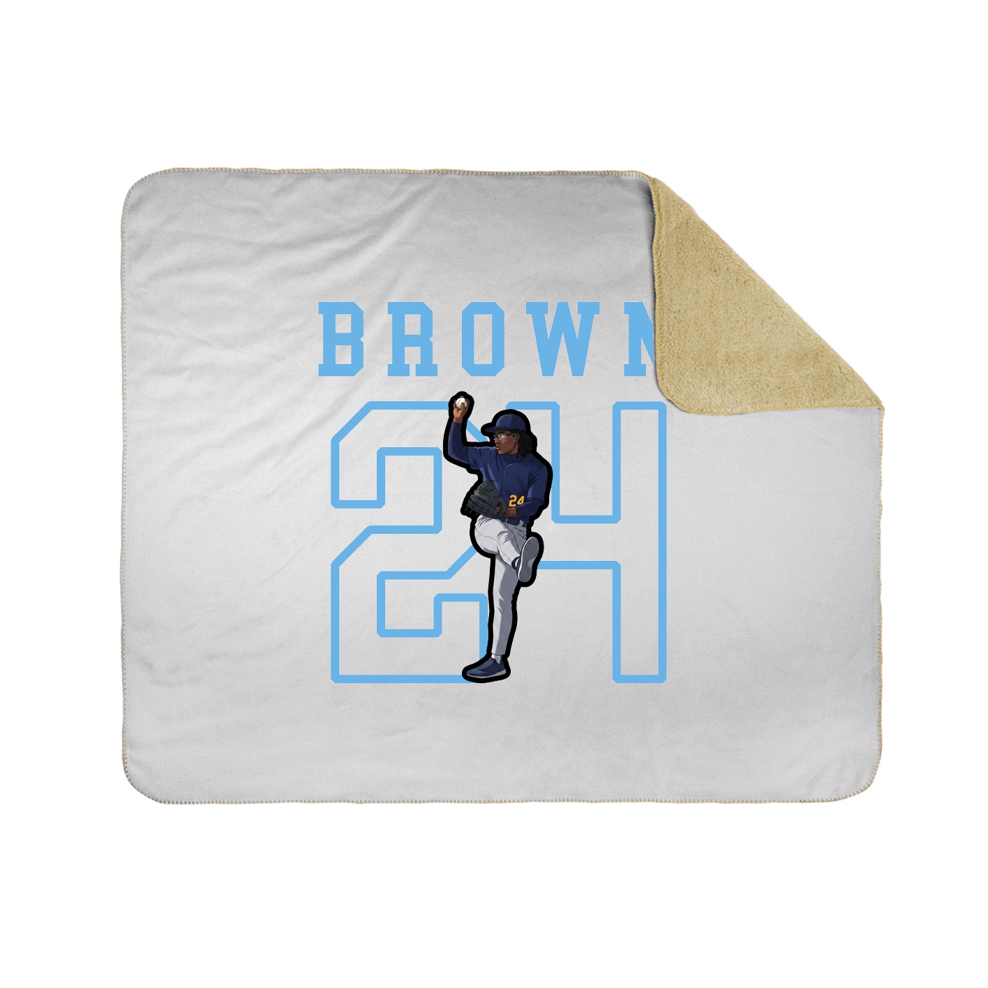 Throw Blanket — Shirsey in White
