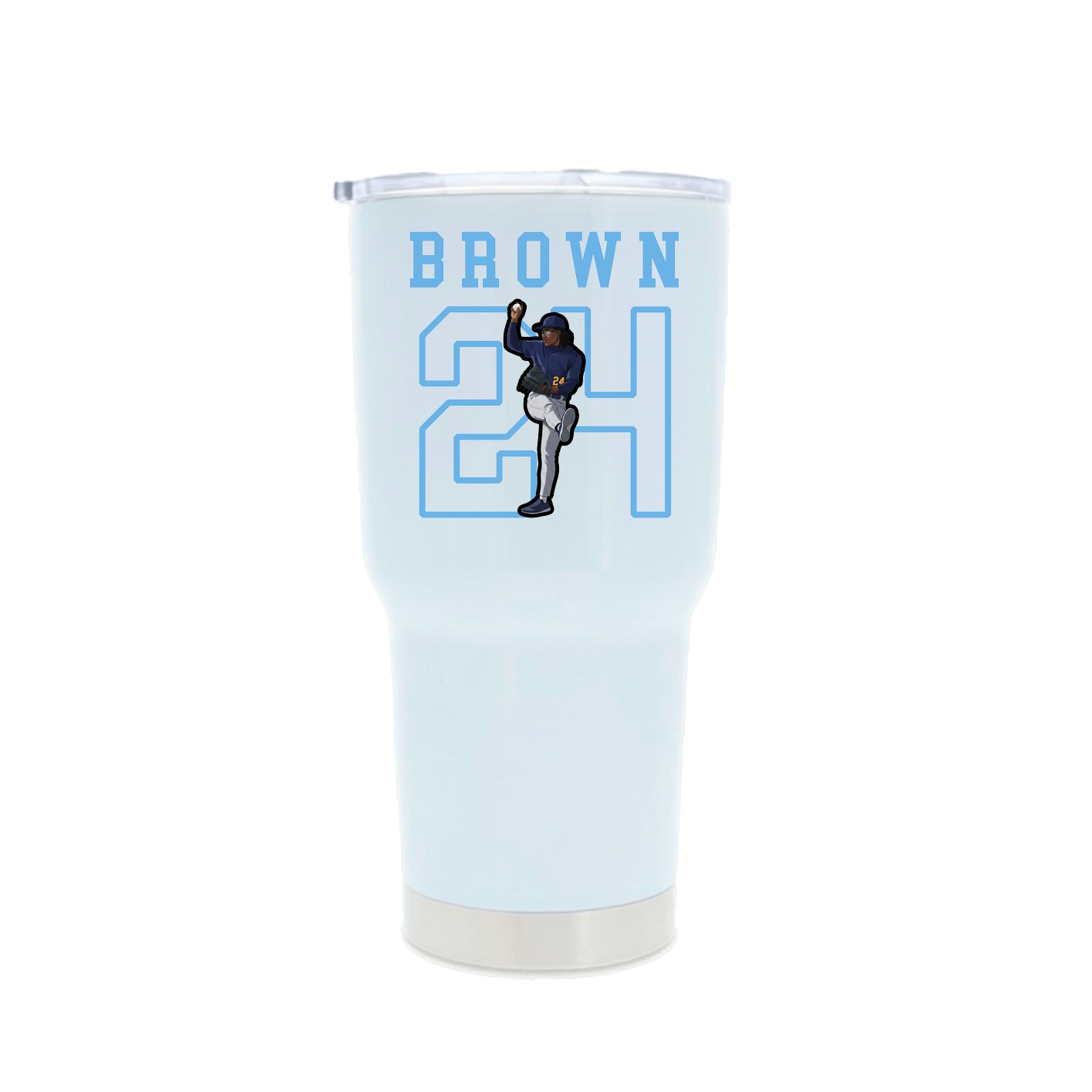 30oz Stainless Steel Tumbler — Shirsey in White