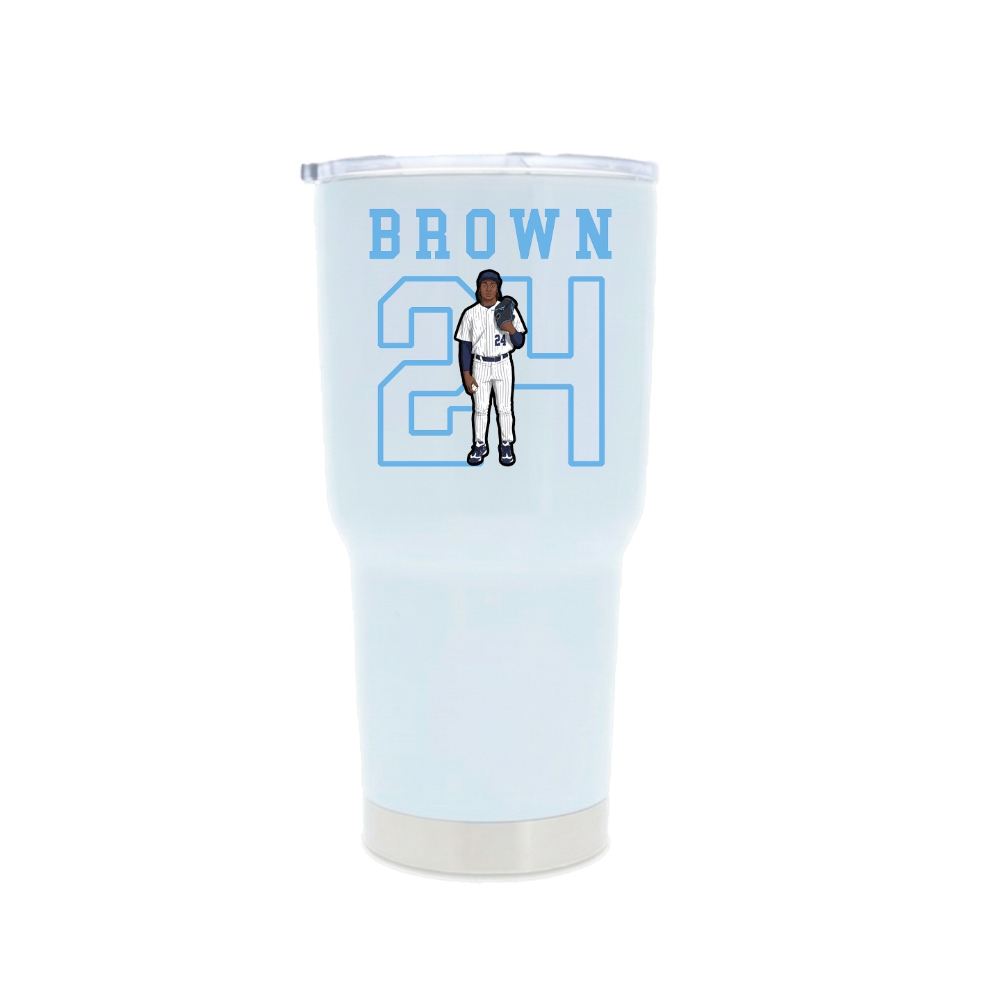 30oz Stainless Steel Tumbler — Shirsey in White