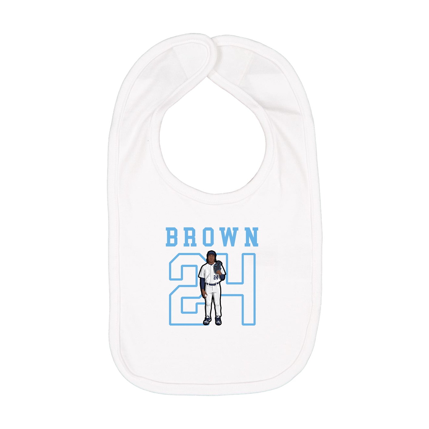 Infant Bib — Shirsey in White