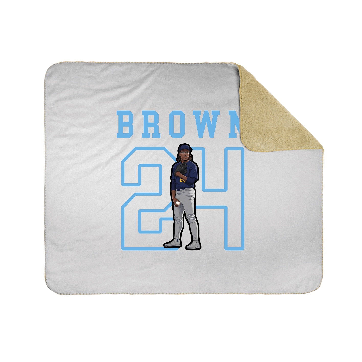 Throw Blanket — Shirsey in White