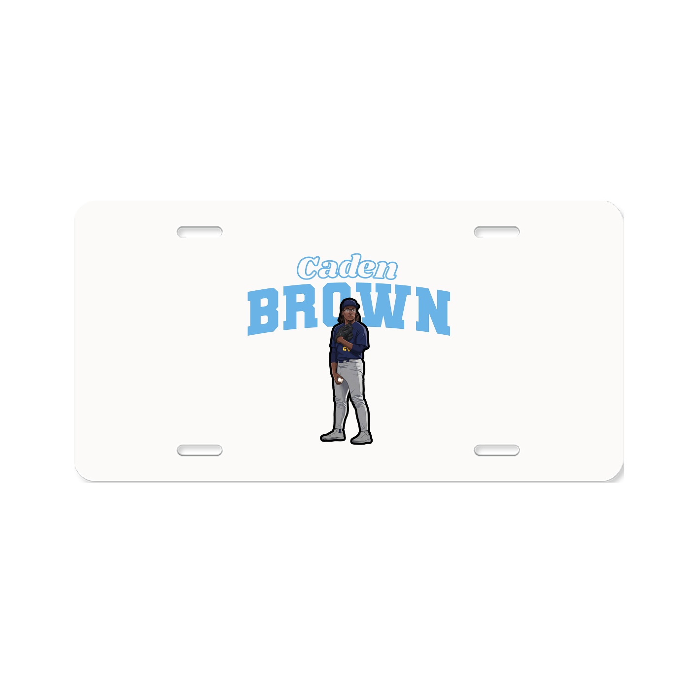 License Plate — Name Arch in Classic