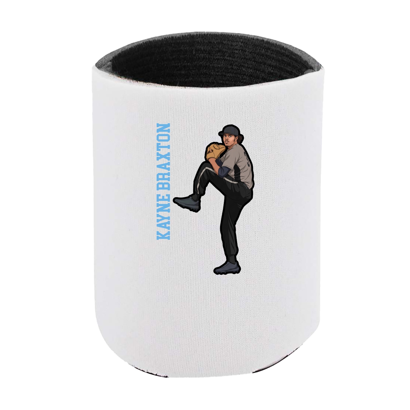 Can Holder — Name Vertical in White