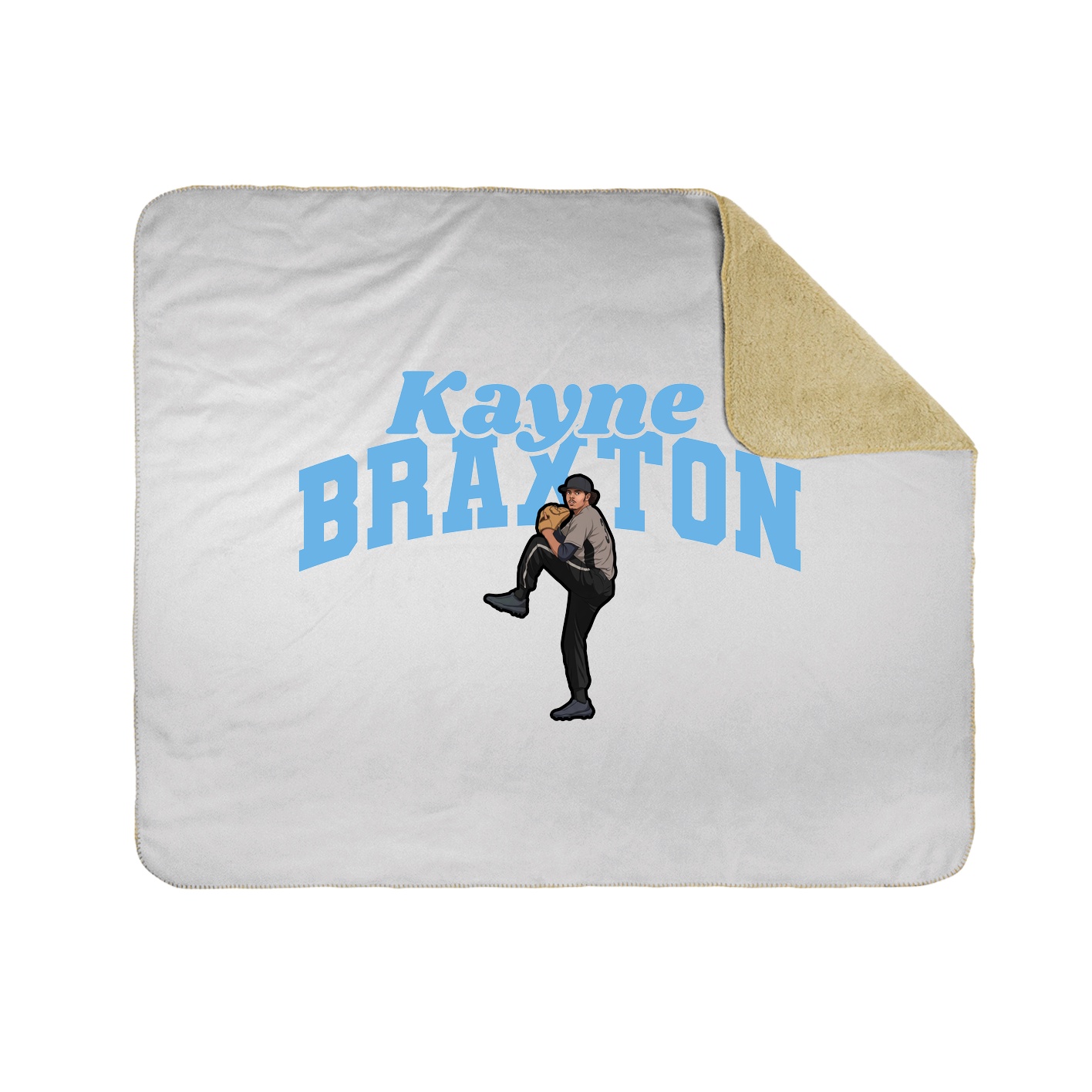 Throw Blanket — Signature Arch in White