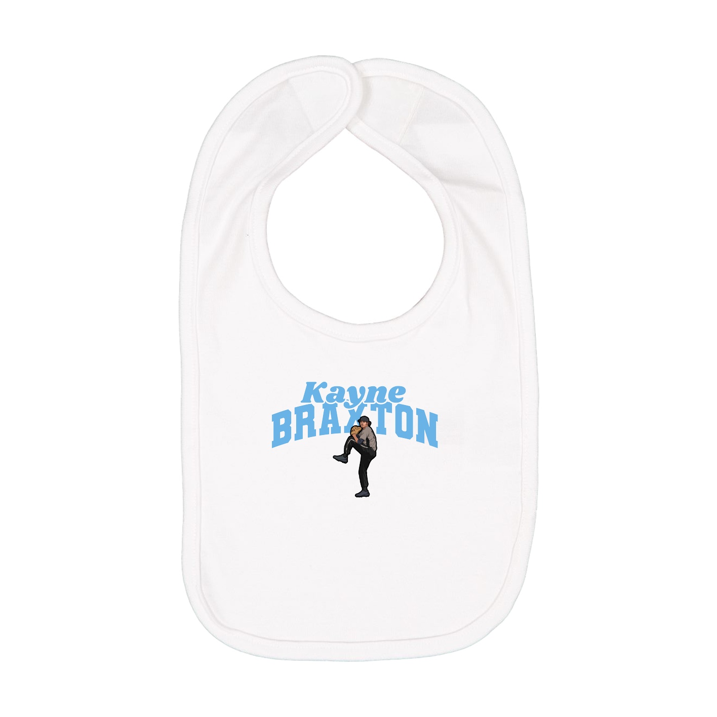 Infant Bib — Signature Arch in White