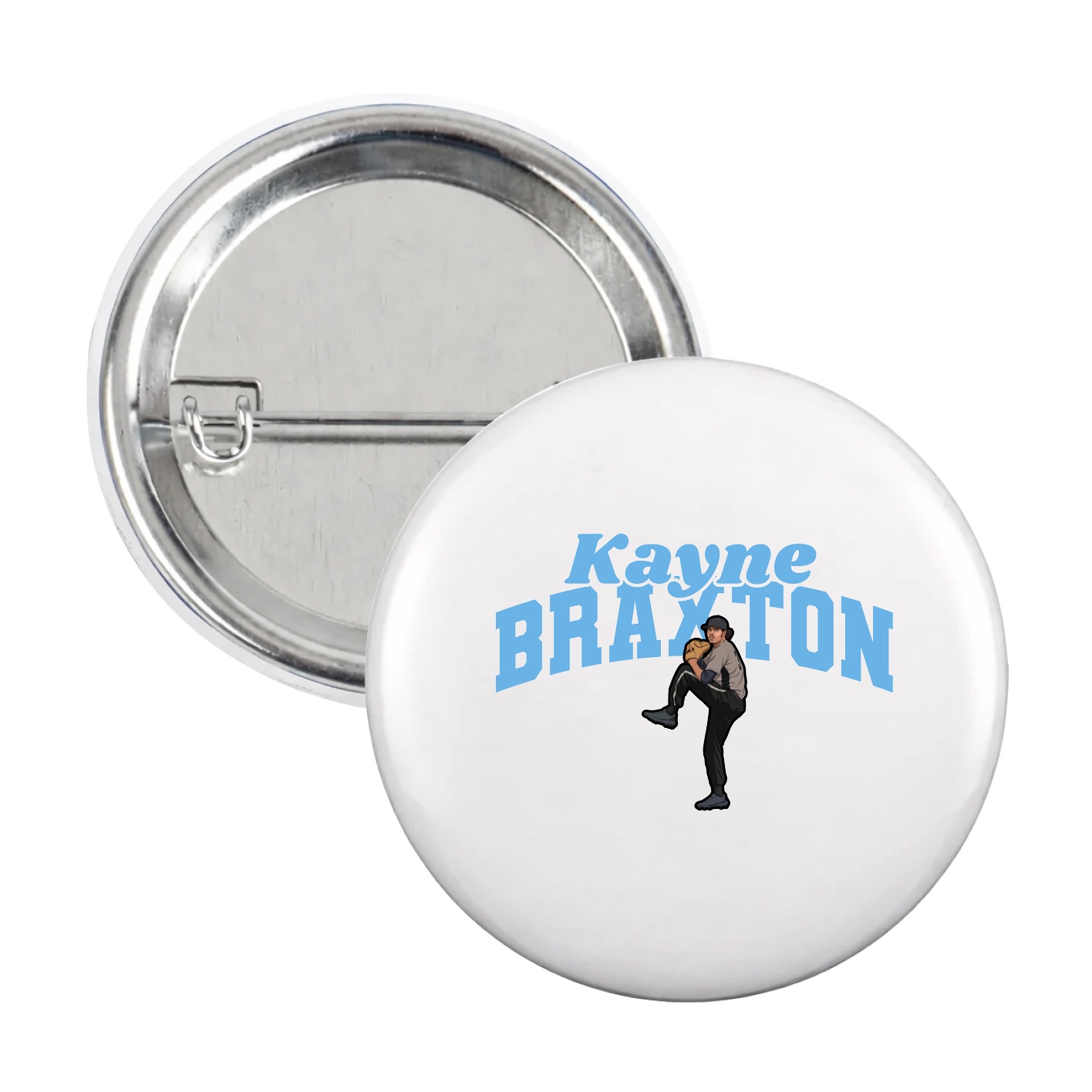 Game Day Button — Signature Arch in White