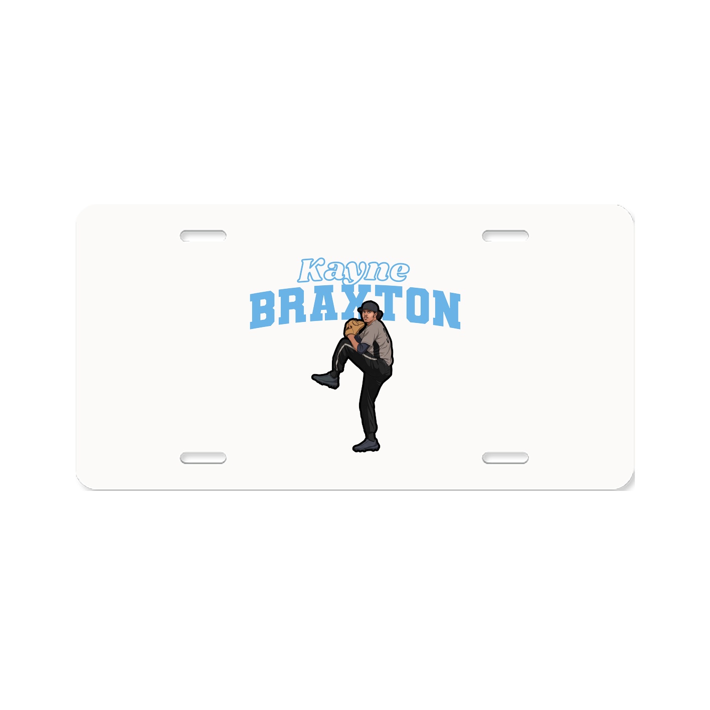 License Plate — Name Arch in Classic