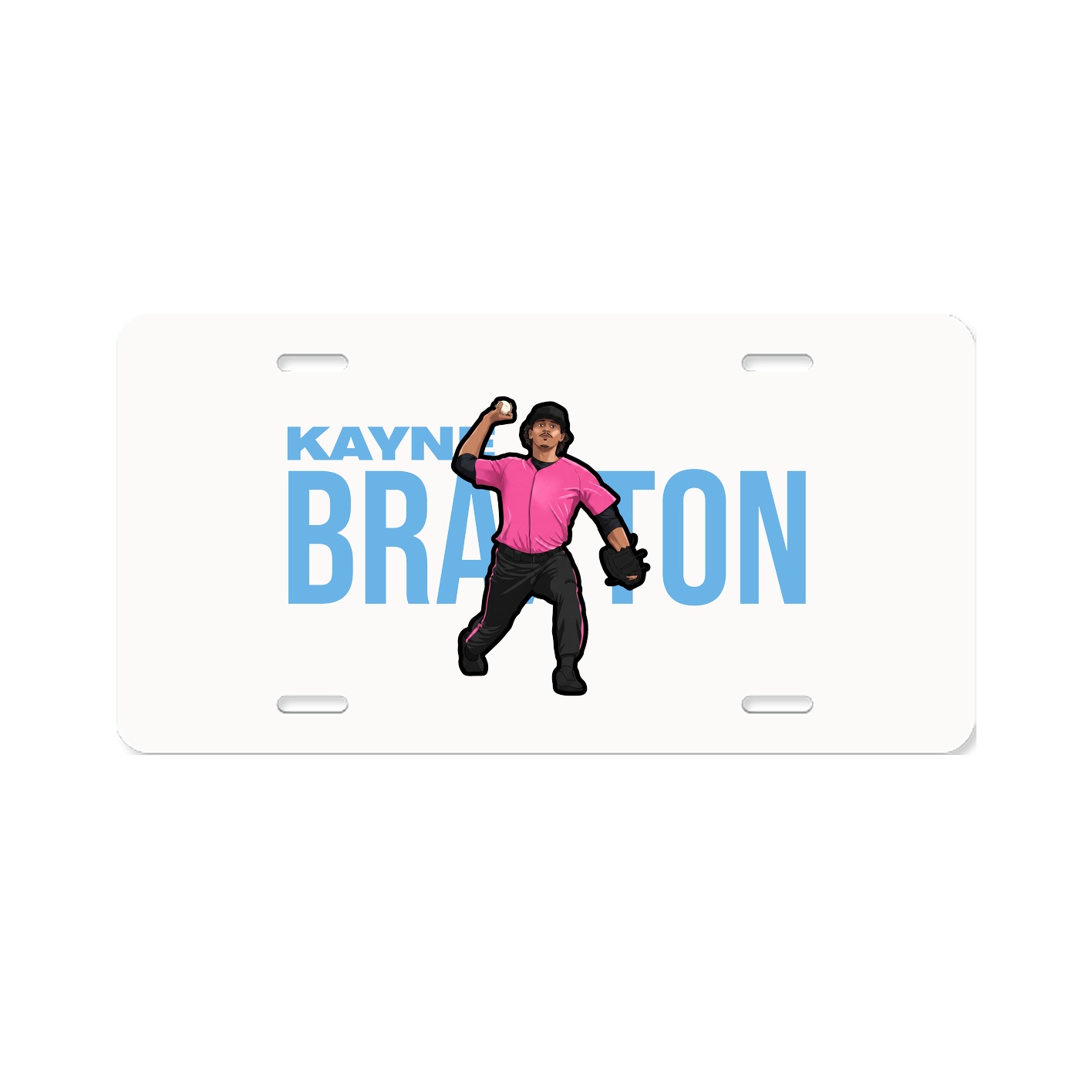 License Plate — Player Name in Classic