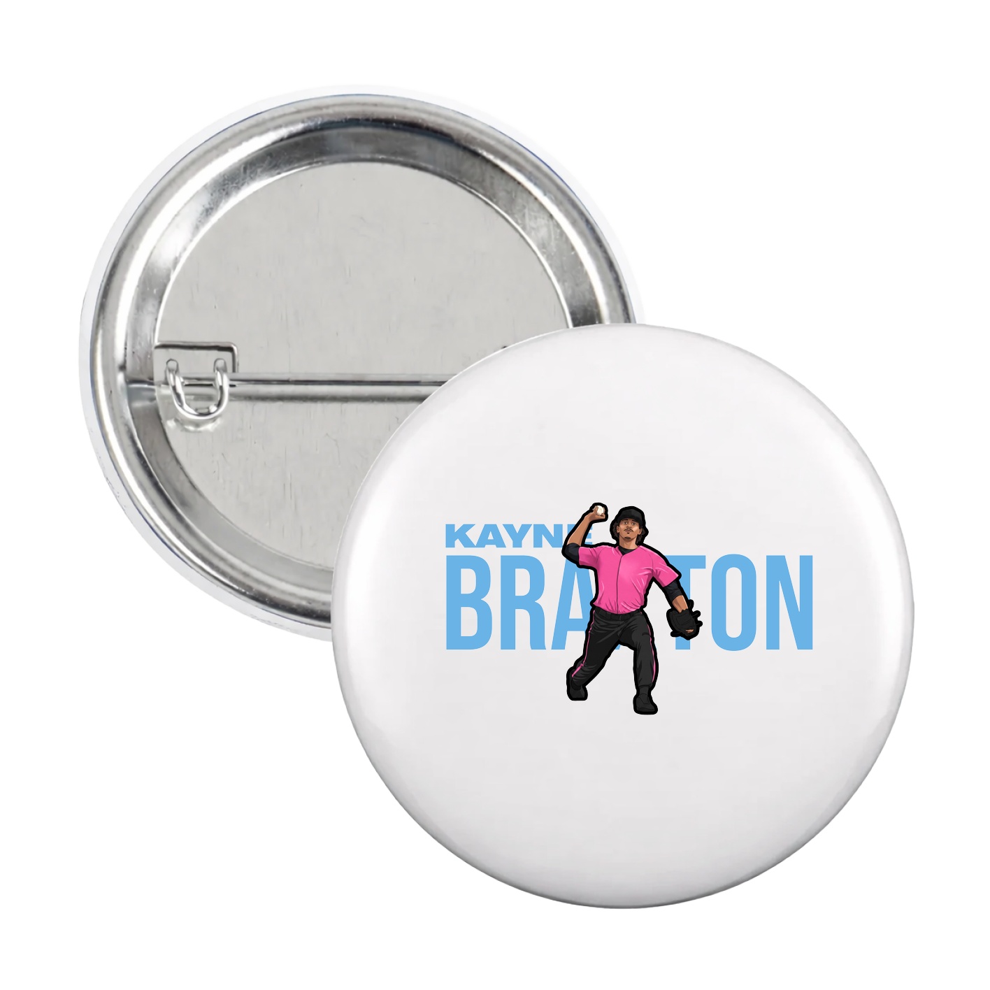 Game Day Button — Player Name in White