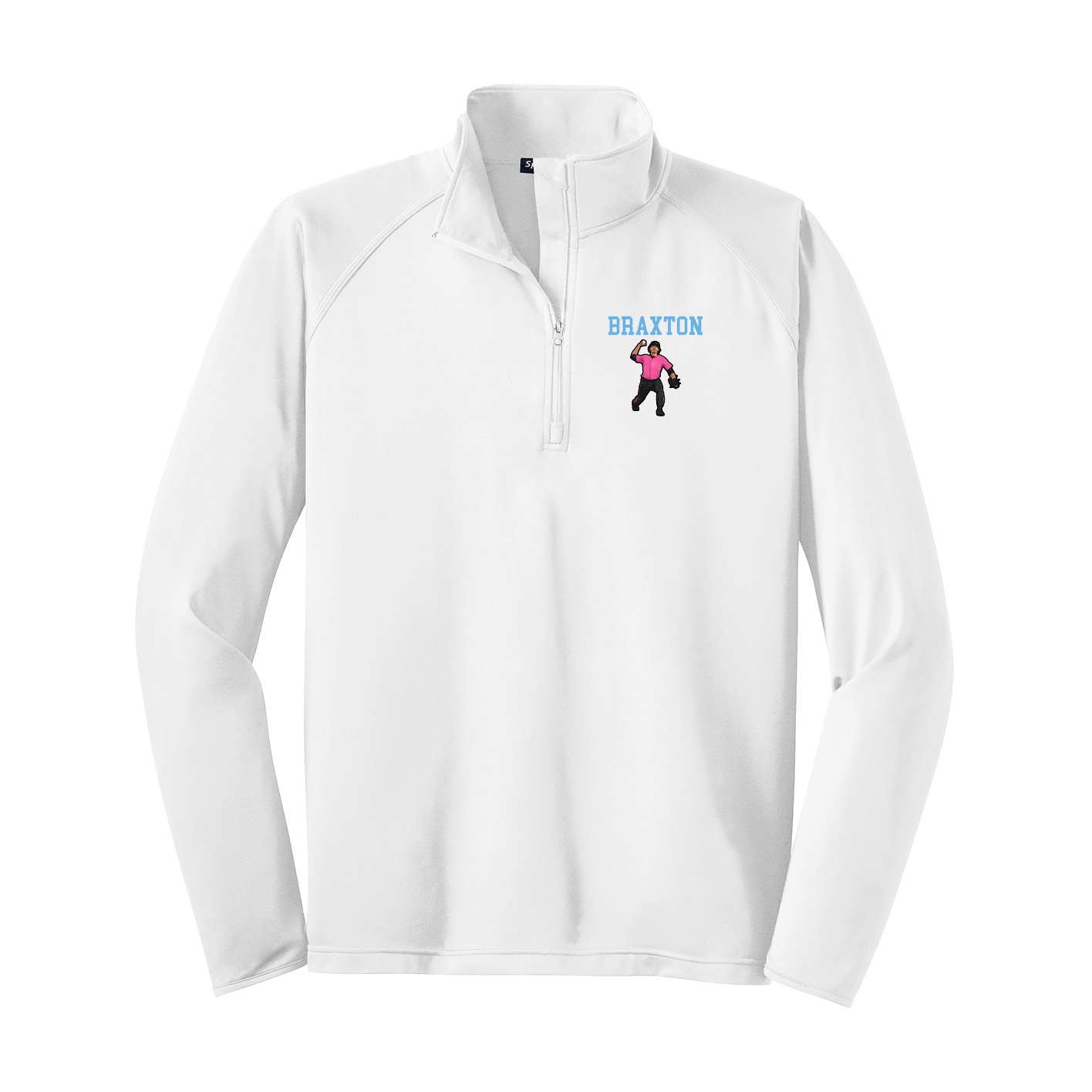 Q-Zip Pullover — Shirsey in White
