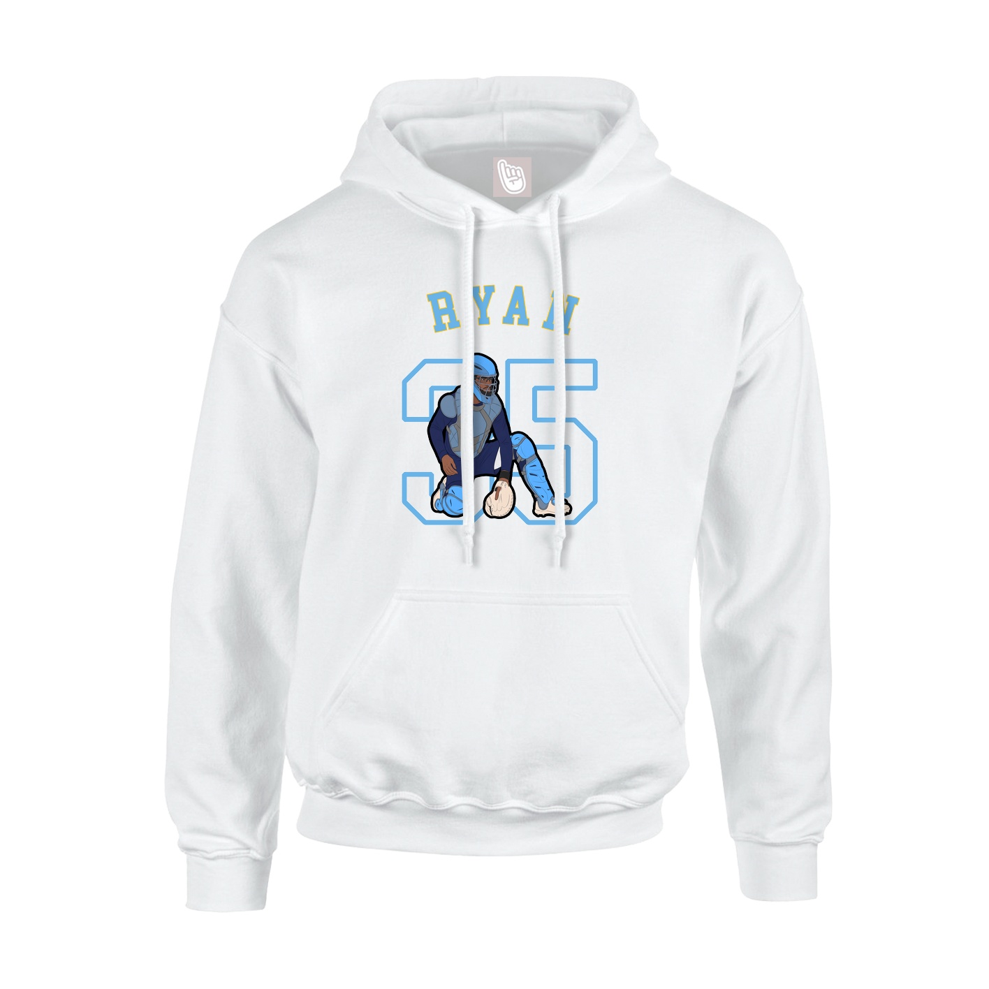 Youth Hoodie — Shirsey Arch in White