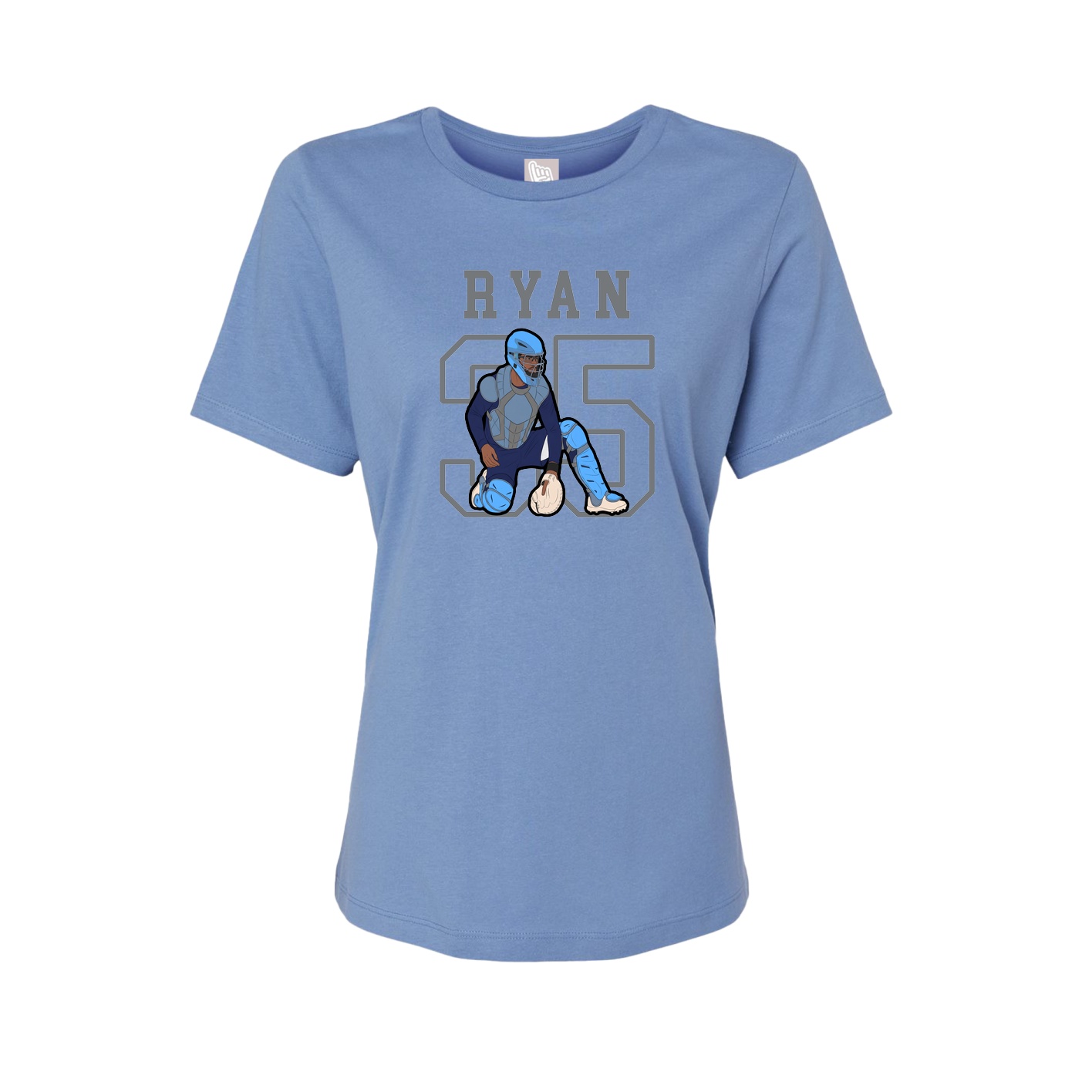 Fitted Women's Tee — Shirsey in Powder Blue