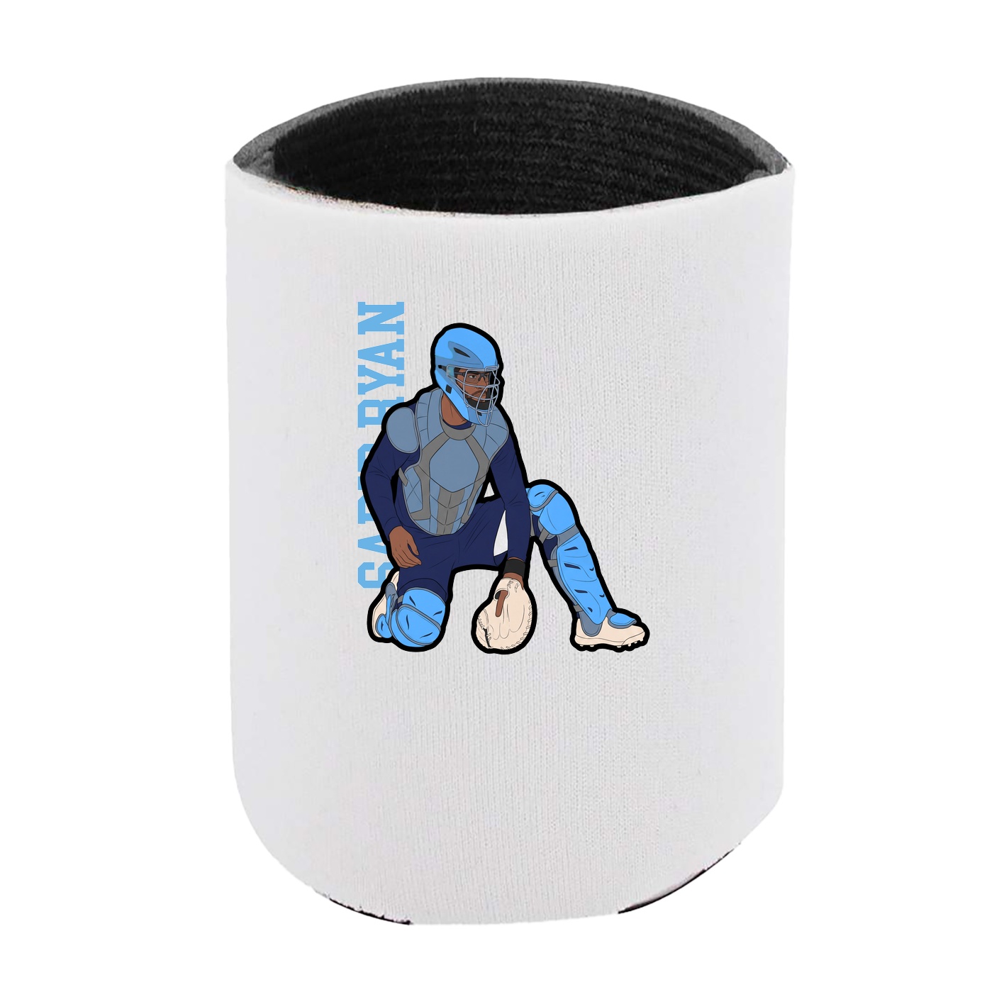 Can Holder — Name Vertical in White