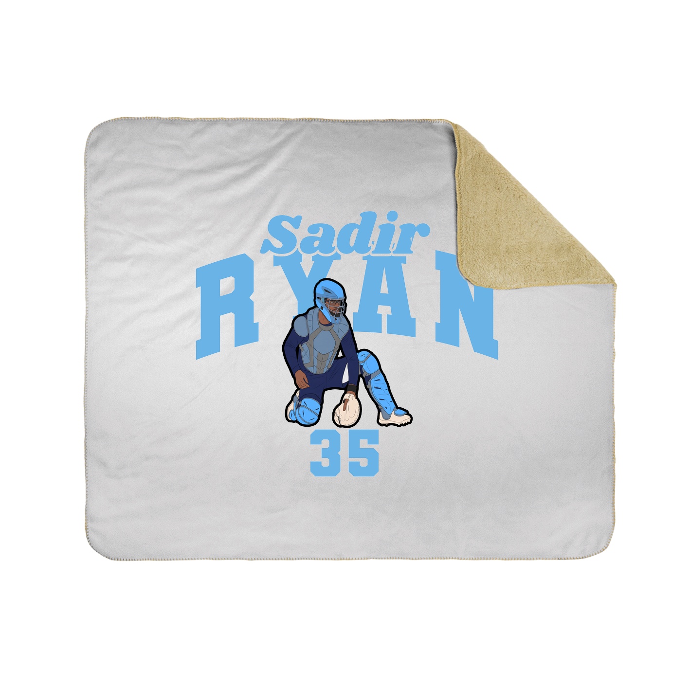 Throw Blanket — Signature Arch in White