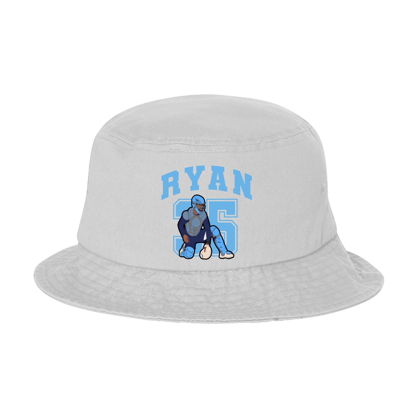Bucket Cap — Number in White
