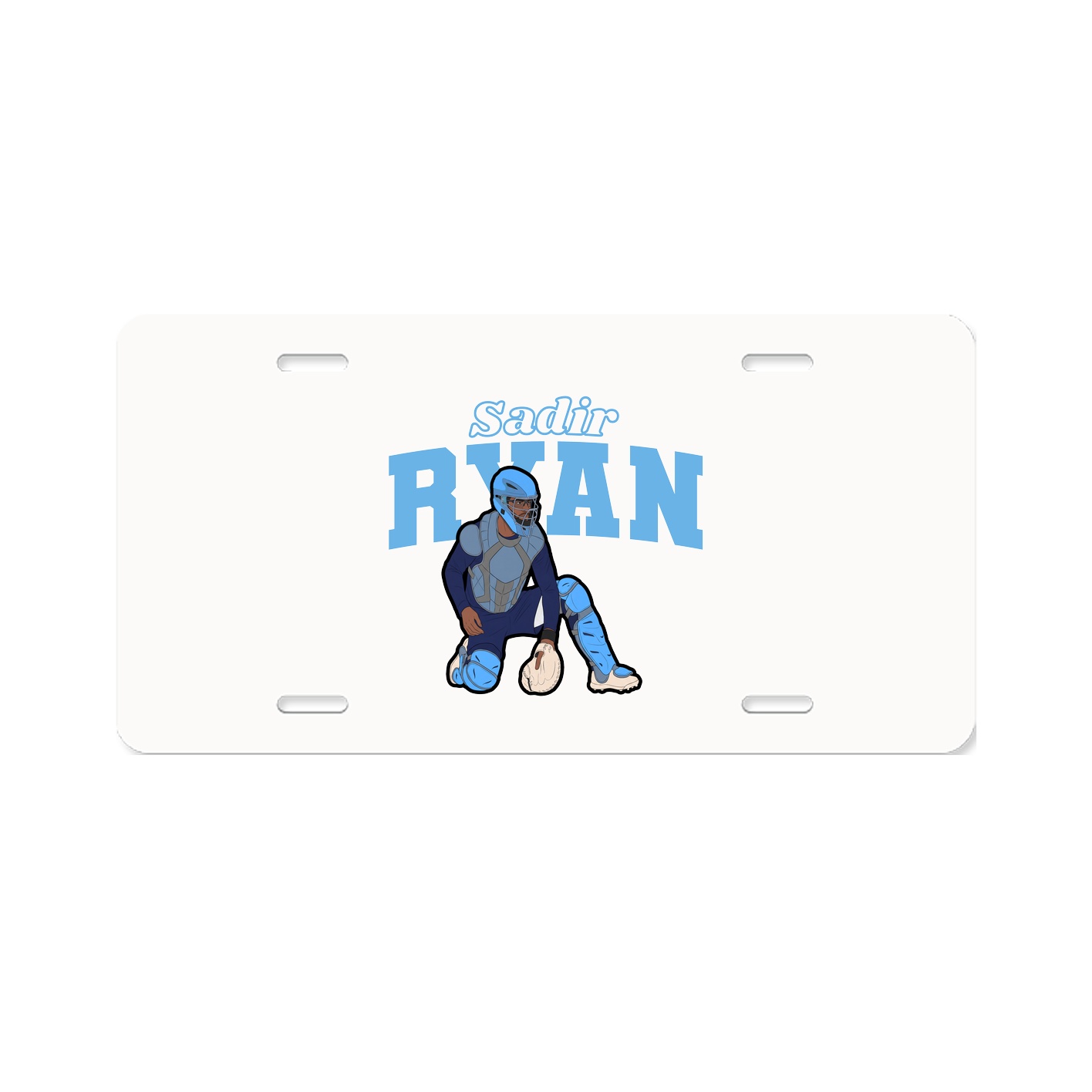 License Plate — Name Arch in Classic
