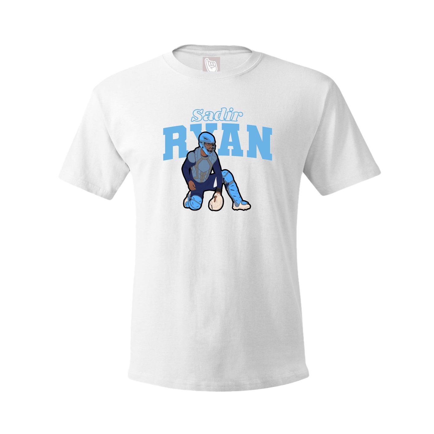 Youth Tee — Name Arch in White