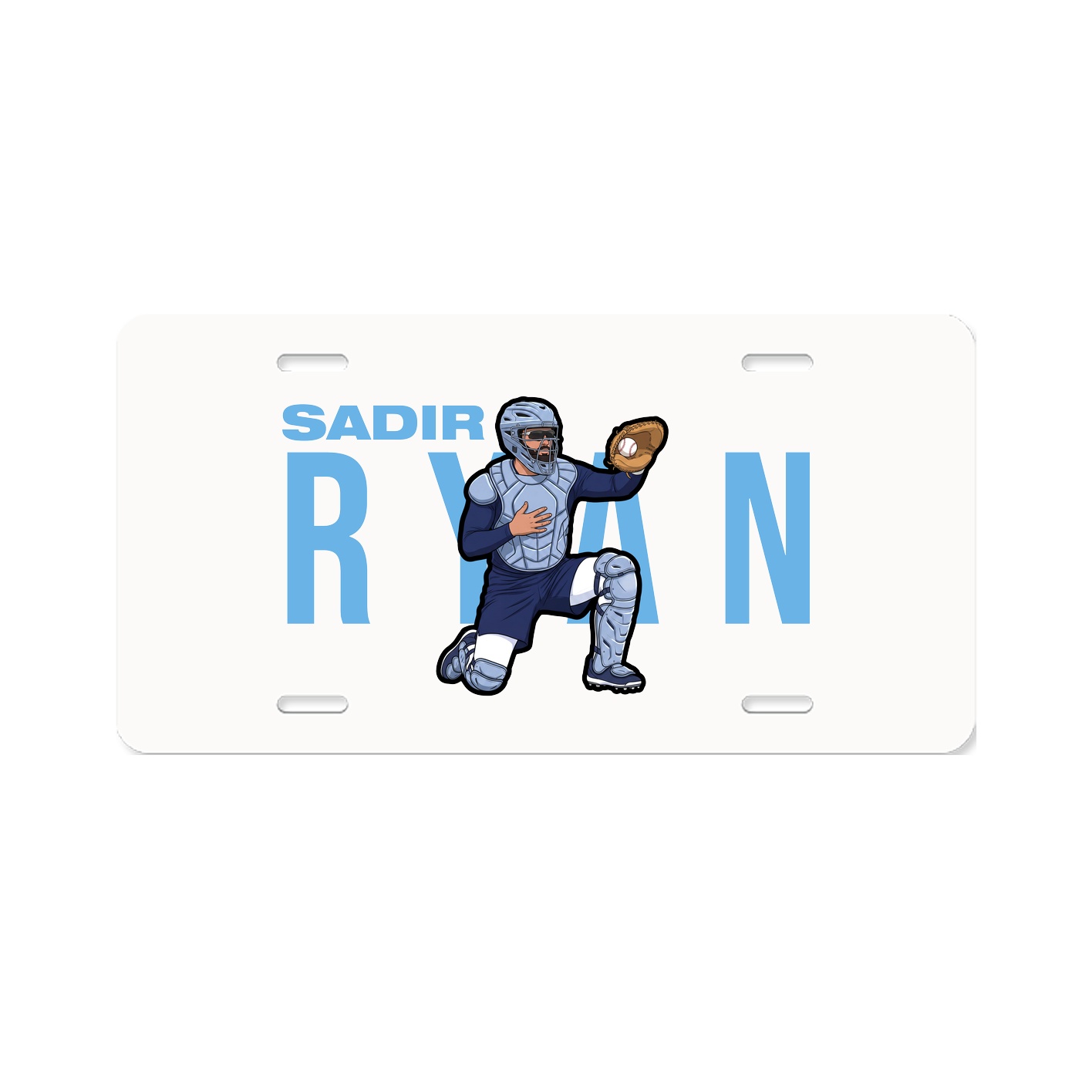 License Plate — Player Name in Classic