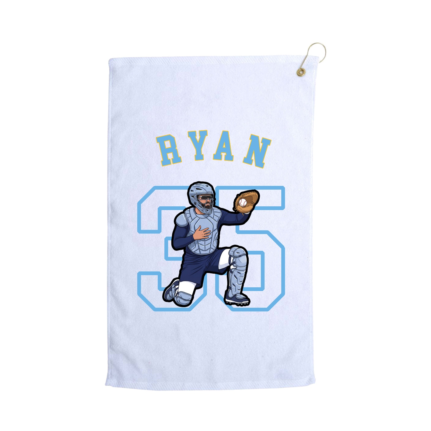 Golf Towel — Shirsey Arch in White