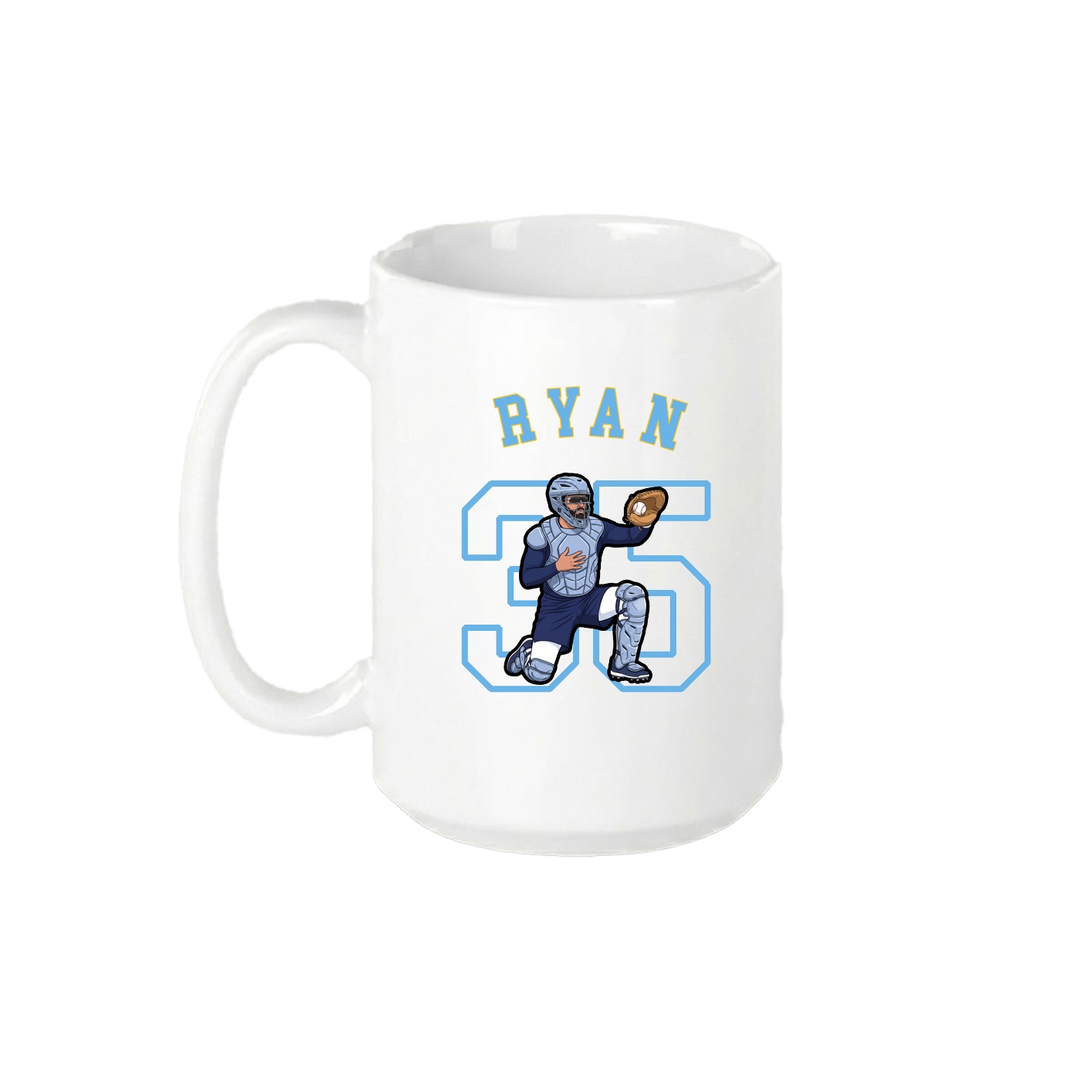 15oz Coffee Mug — Shirsey Arch in White