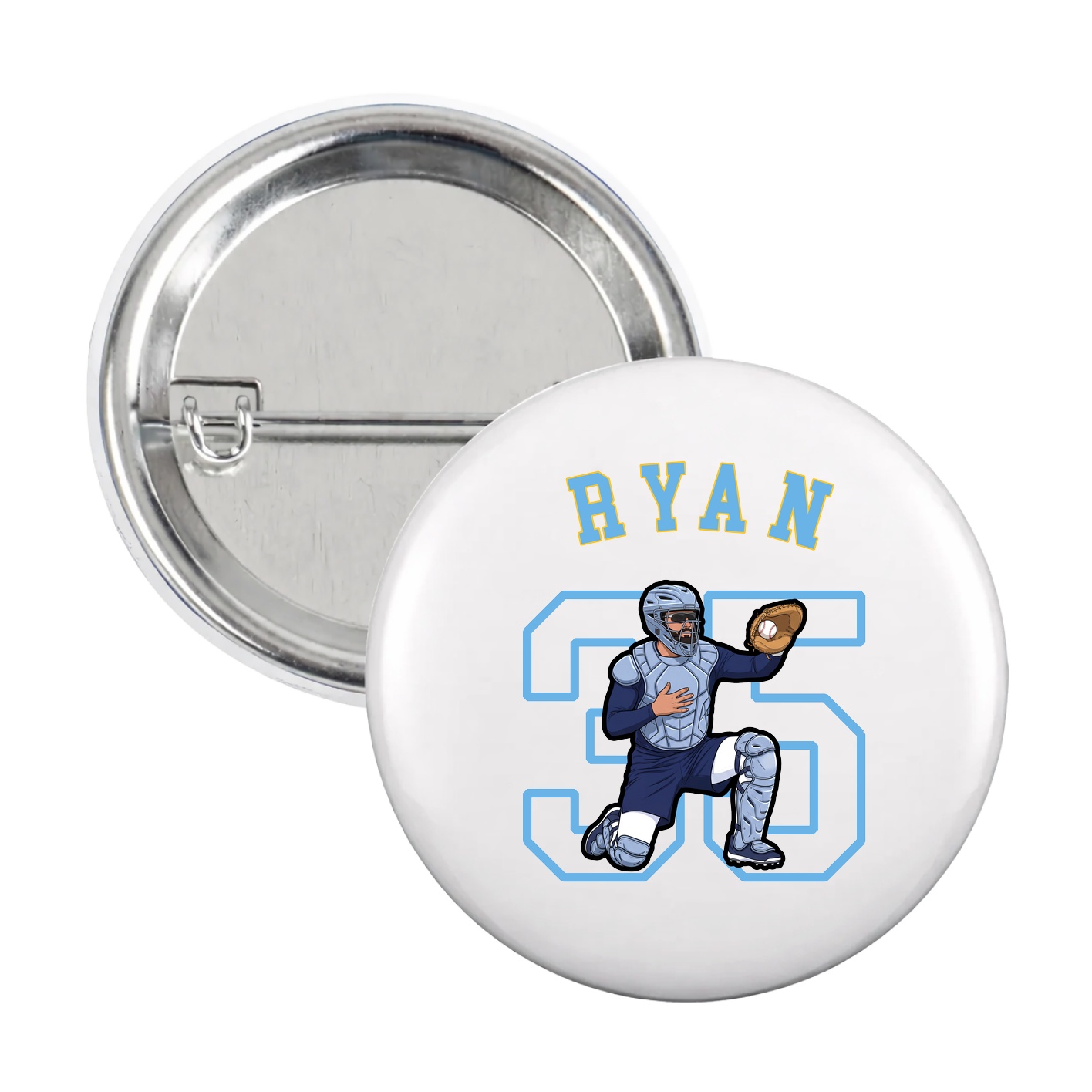 Game Day Button — Shirsey Arch in White