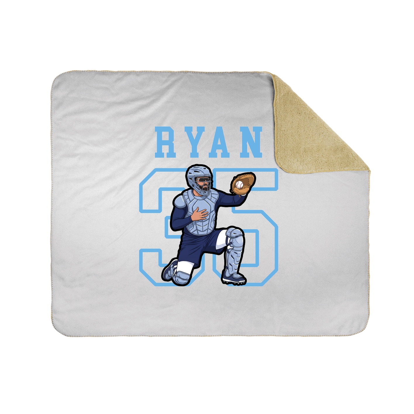 Throw Blanket — Shirsey in White