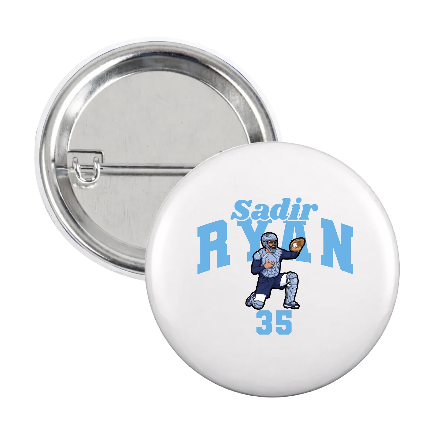 Game Day Button — Signature Arch in White