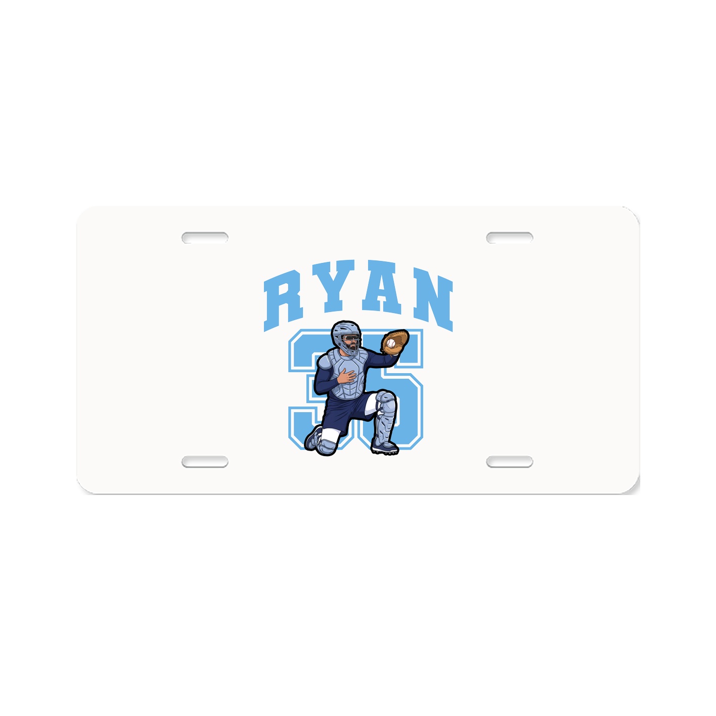 License Plate — Number in Classic