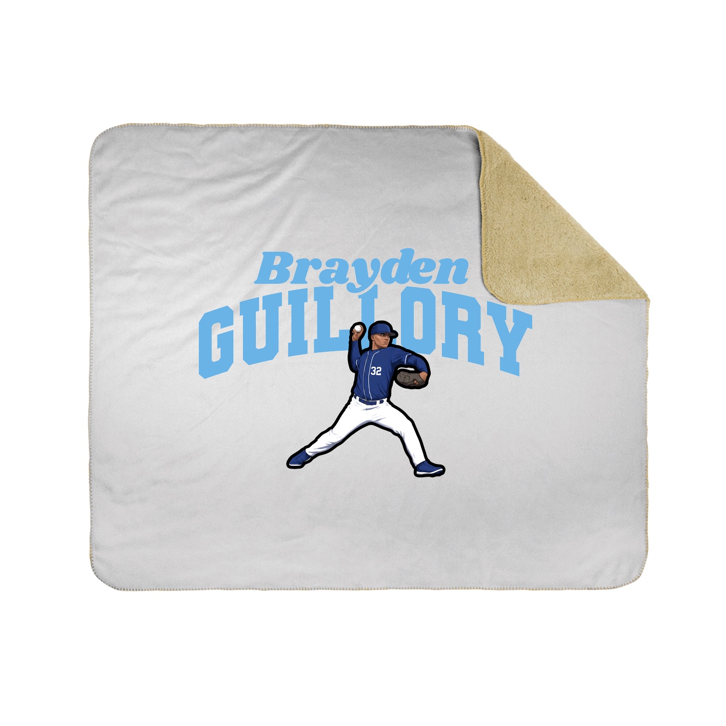 Throw Blanket — Signature Arch in White