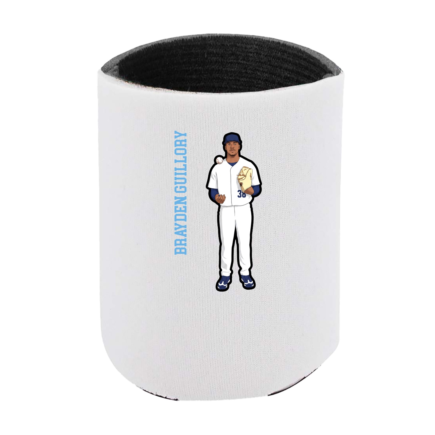 Can Holder — Name Vertical in White