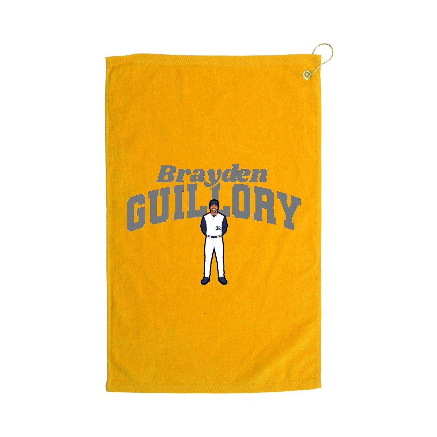 Golf Towel — Signature Arch in Gold