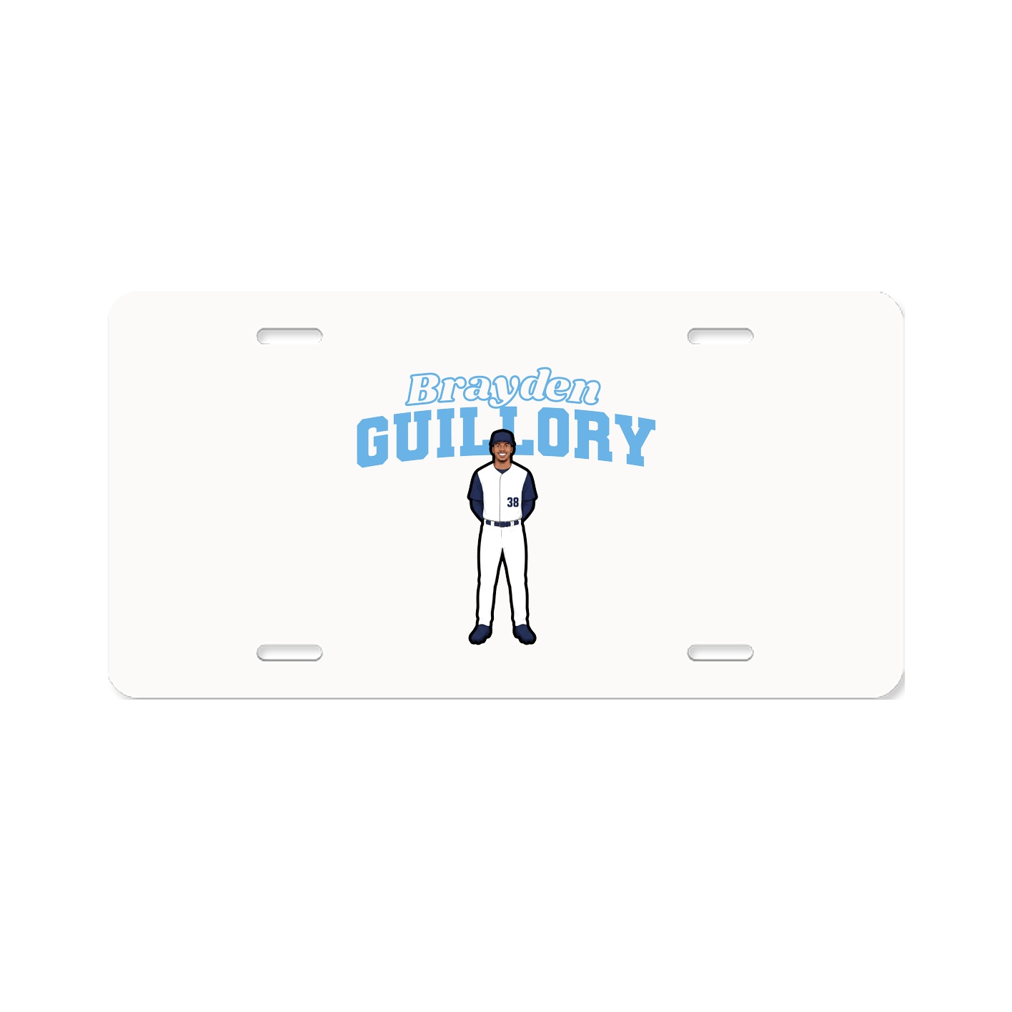 License Plate — Name Arch in Classic