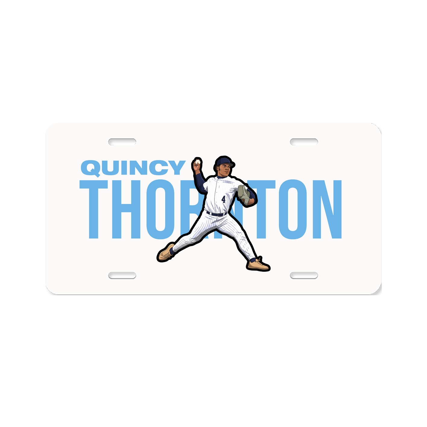 License Plate — Player Name in Classic