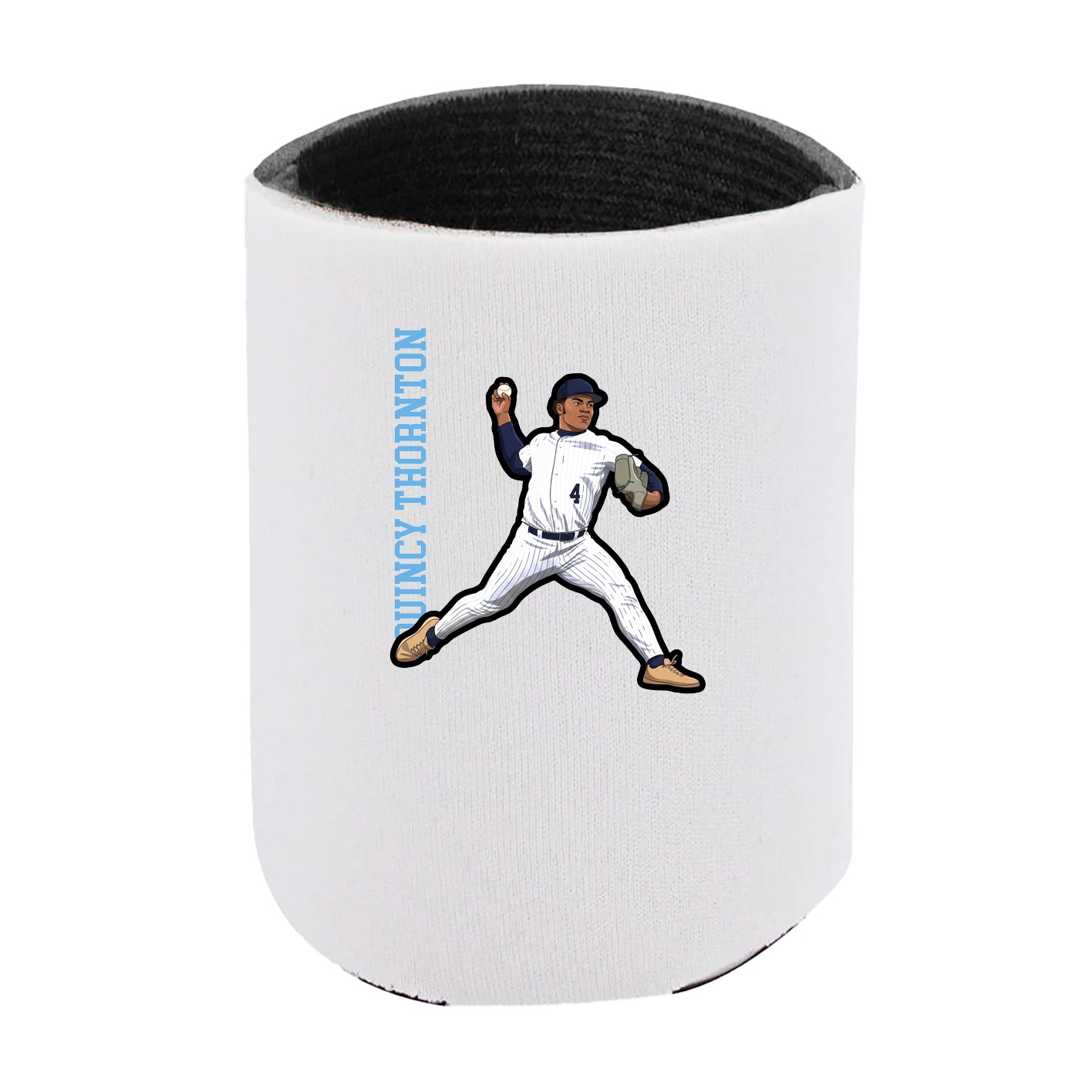 Can Holder — Name Vertical in White
