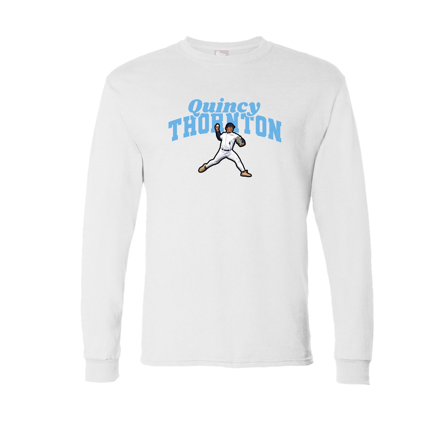 Long Sleeve Tee — Signature Arch in White
