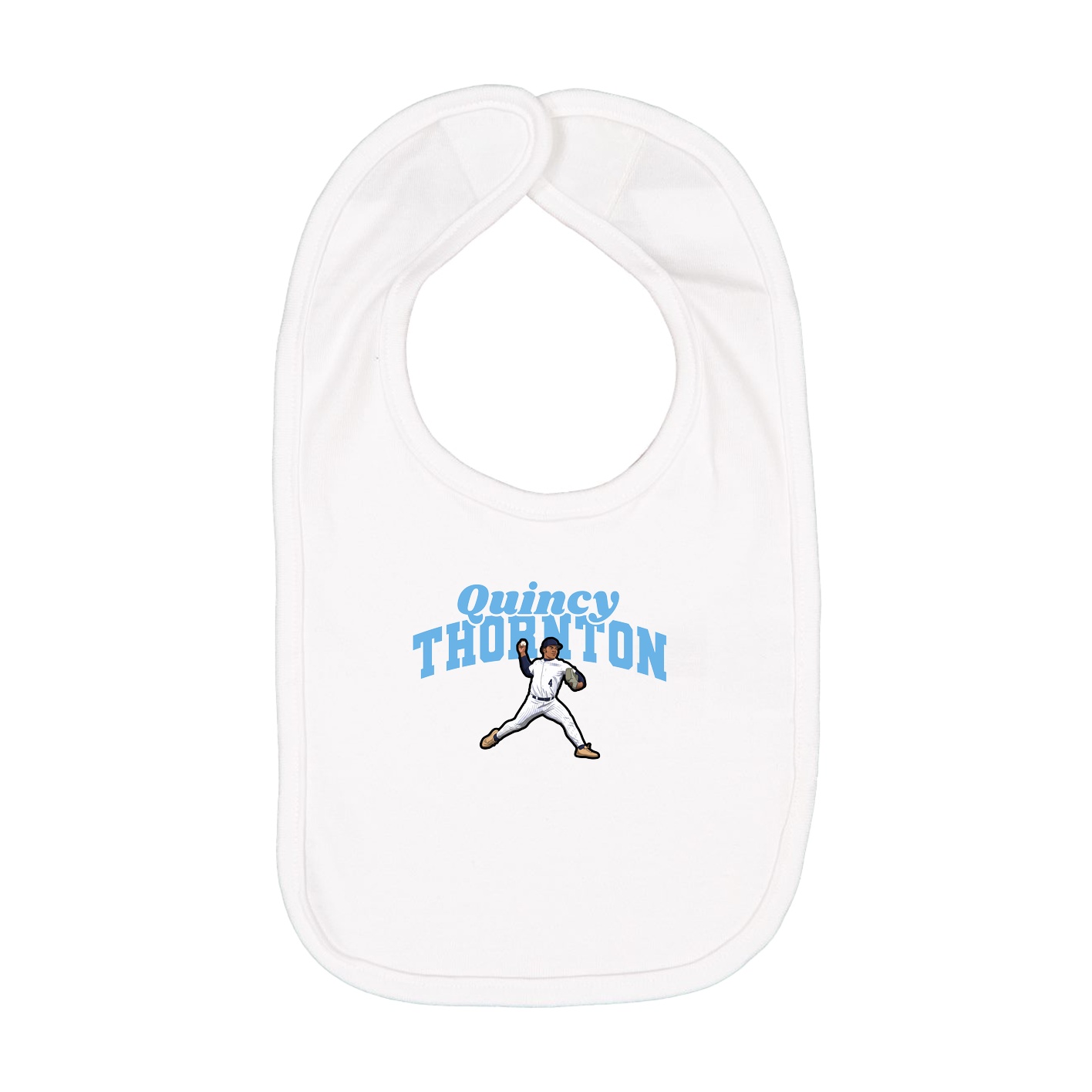 Infant Bib — Signature Arch in White